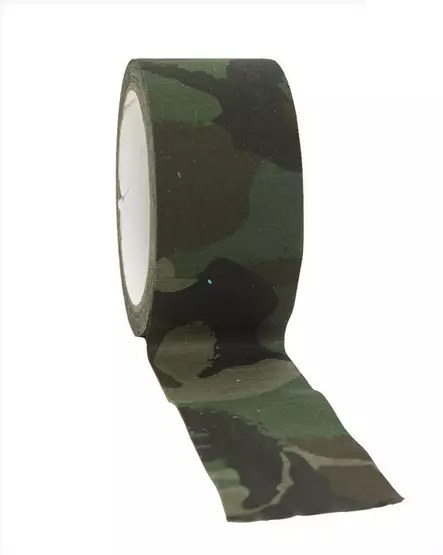50 mm Woodland Camouflage Tape, 10 meters, Mil-Tec - Masking Tapes - 15934020 - 1