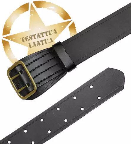 Black Leather Crew Belt - Leather Belts - 1045-110 - 1