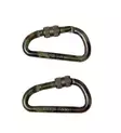 Aluminum Carabiner 60 mm, 2 pcs/pack, Woodland, Mil-Tec - Climbing and Carabiners - 15922060 - 1