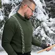 H-Style Suspenders 35 mm, Camo Green, Helsinki Shoulder Strap - Braces - 4010-110 - 3