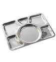 Metal Prison Tray, Stainless Steel, Mil-Tec - Camping Cookware - 14676000 - 1
