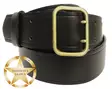 Black Leather Crew Belt - Leather Belts - 1045-110 - 2