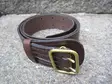 Brown Leather Crew Belt - Leather Belts - 1045R-110 - 3