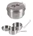 Czech Three-Piece Dining Set, Stainless Steel, Mil-Tec - Camping Cookware - 14664800 - 3
