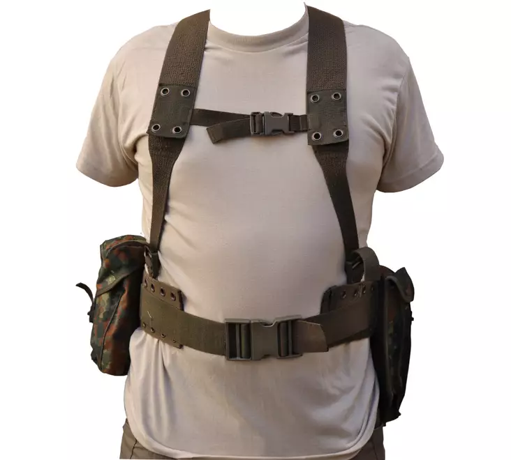 BW 5-Piece Field Set, Flecktarn, Surplus - Tactical Vests - 622343-100 - 1