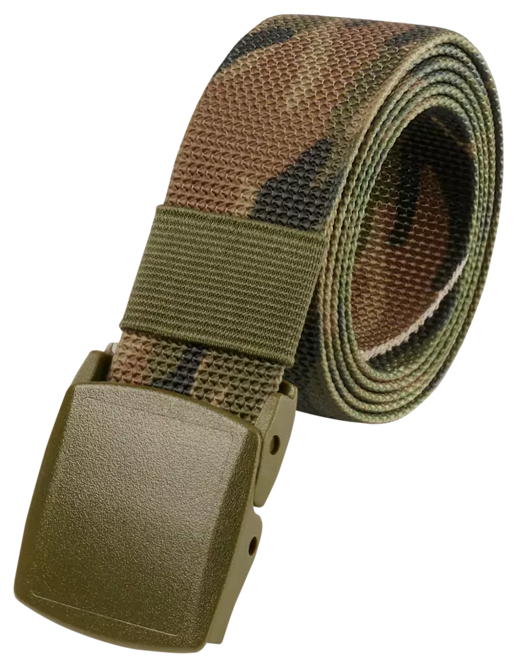 Brandit 35 mm Canvas Belt, Woodland - Canvas Belts - 7008-10 - 2