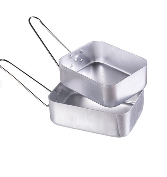 British 2-Piece Field Cooking Set, Aluminum, Mil-Tec - Camping Cookware - 14664600 - 1