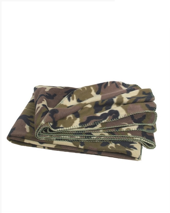 Fleece Blanket, Woodland, Mil-Tec - Blankets and Throws - 14426020 - 1