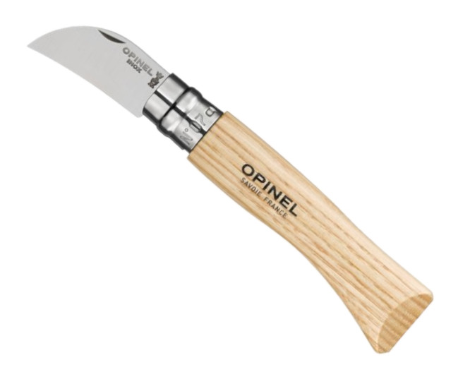 Opinel 07 Inox, Walnut/Garlic Knife, Stainless Steel - Knives - B102020 - 1