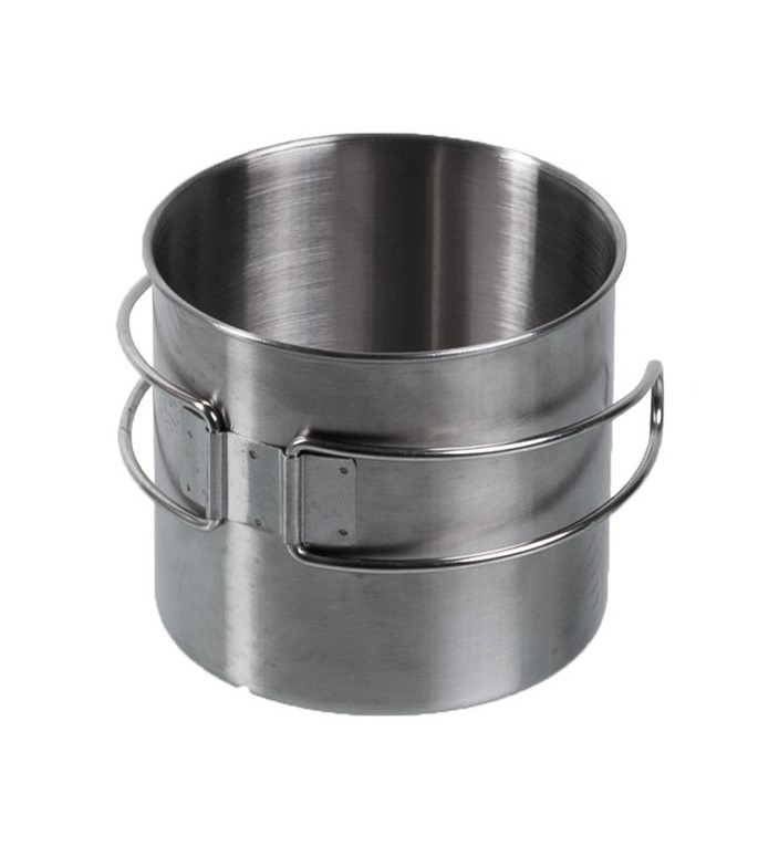 Steel Mug 600 ml with Rotating Handles, Mil-Tec - Cups and Mugs - 14602600 - 1