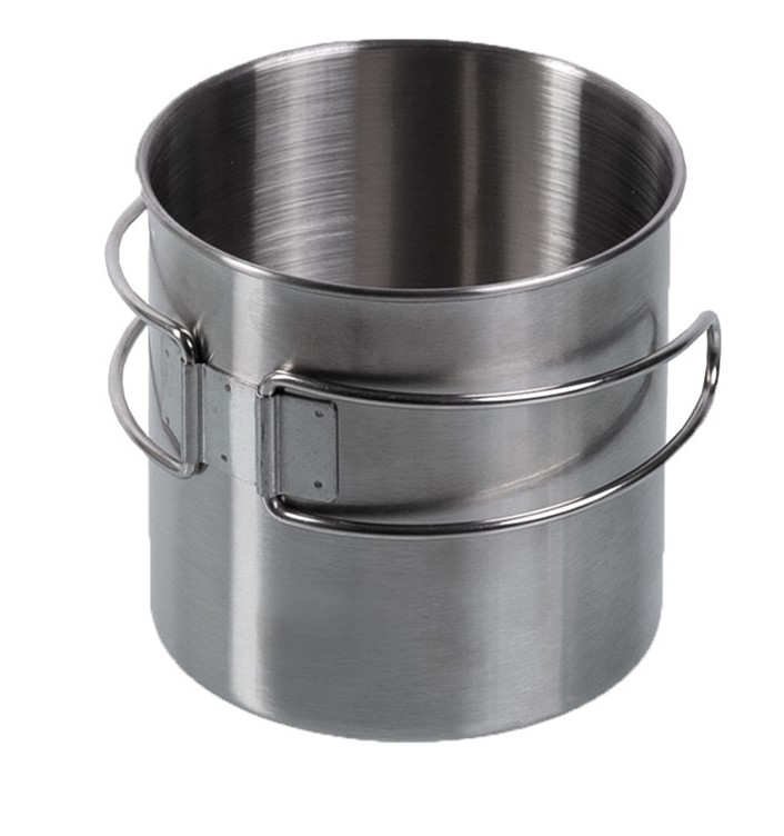 Stainless Steel Mug 800ml with Rotating Handles, Mil-Tec - Cups and Mugs - 14602800 - 1