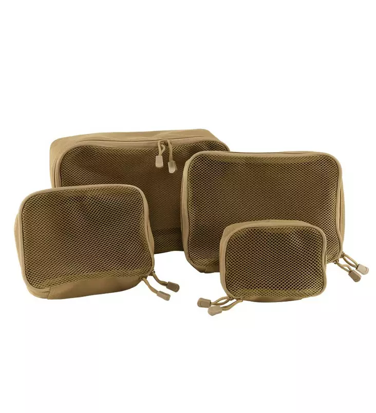 Brandit 4-Piece Pack Pouches, Khaki - Gear Bags and Sacks - 8095-20070 - 1