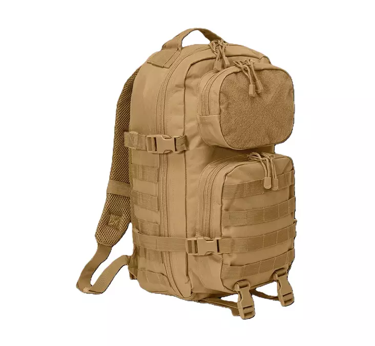 Brandit Assault Pack Patch Backpack, Medium, Light Brown - Backpacks - 8022-70 - 1