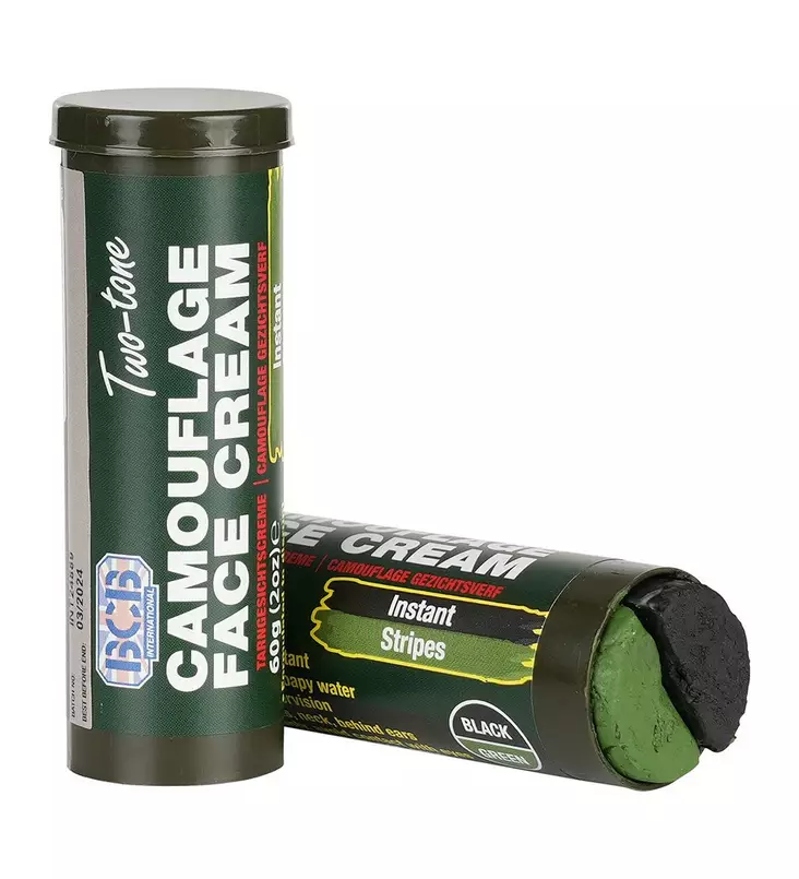 British Camouflage Cream in Tube 60g, Black / Green - Camouflage Paints - 463110 - 1