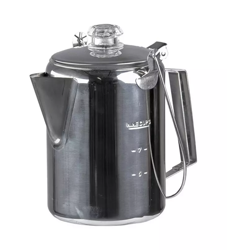 Percolator, 1.3 Liters, 6-7 Cups, Mil-Tec - Camping Cookware - 14680400 - 1