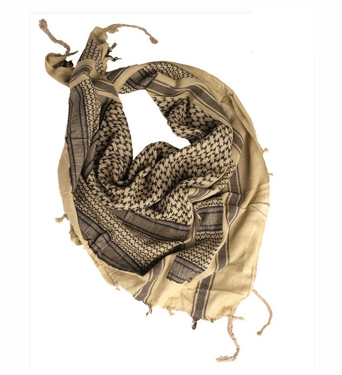 Shemagh Scarf, Coyote Brown/Black, Mil-Tec - Shemaghs - 12611000 - 1