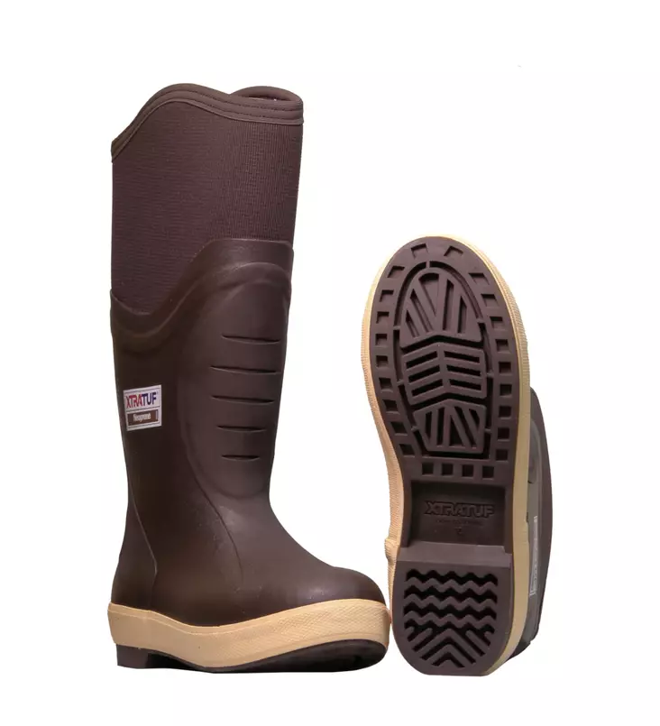 XTRATUF Insulated Elite Legacy 15" Winter Rubber Boots, Brown - Footwear - XF241002540 - 1