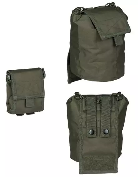 Foldable Dump Pouch, Olive Green, Mil-Tec - Dump Pockets - 16156401 - 2