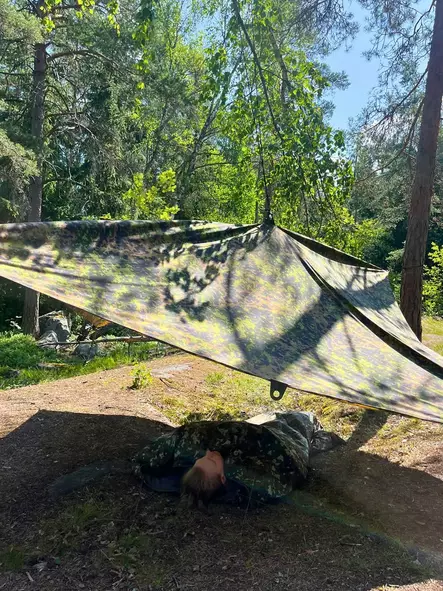 M05 Tactical® Camouflage Tarp – Lightweight and Versatile Shelter, Forest Pattern - Tarp and Tent Fabrics - 22011 - 2