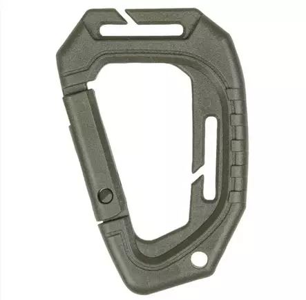Tactical Carabiner with MOLLE Clip, 2 Pack, Mil-Tec - Climbing and Carabiners - 15922501 - 1