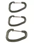Wildo Carabiner 3 Pack, Olive - Climbing and Carabiners - 15920101 - 2