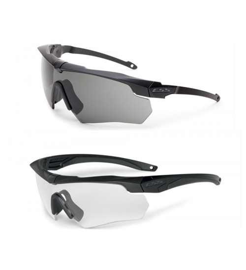 ESS Crossbow Suppressor 2X Safety Glasses, Clear / Smoke Gray - Sunglasses - 740-0451 - 1