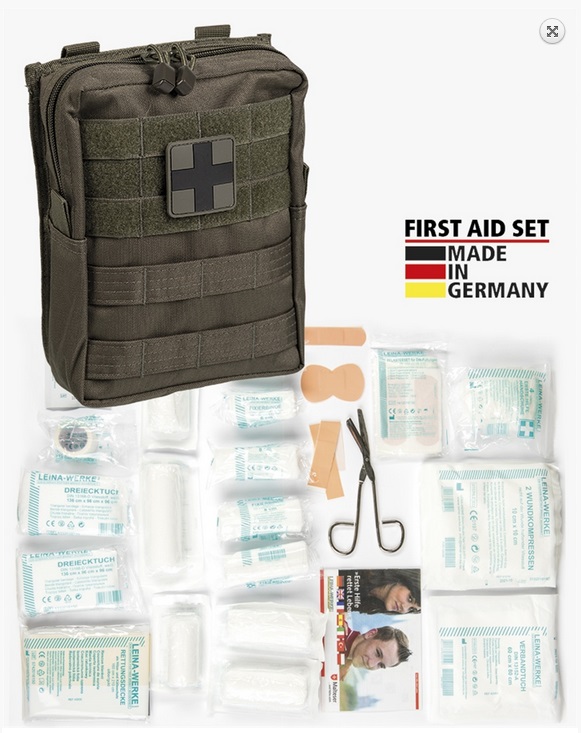 First Aid Kit Modular System (with MOLLE attachment) 43-Piece, Olive Green - First Aid Pouches - 16025501 - 1