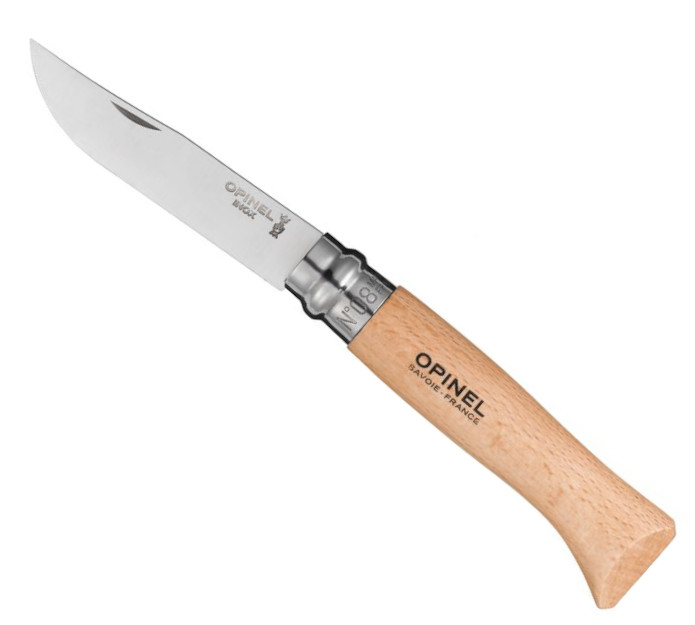 Opinel 8 Inox Folding Knife, Stainless Steel - Knives - 91884651 - 1