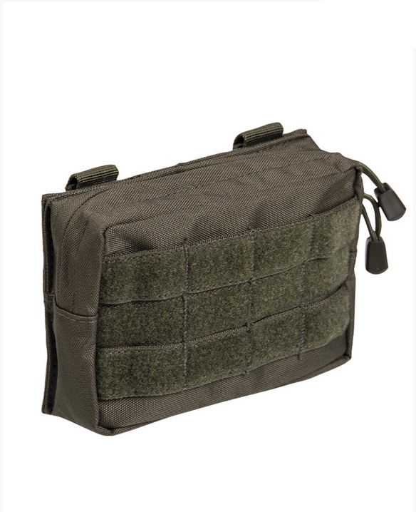 General Purpose Pouch, Olive Green, Mil-Tec - Horizontal Pockets - 13487001 - 1