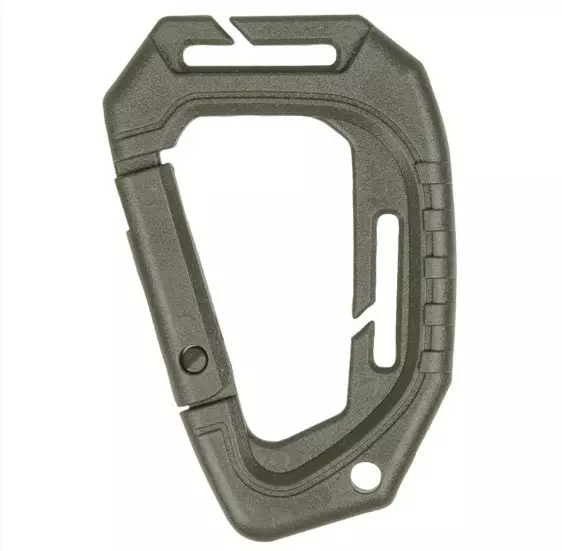 Tactical Carabiner with MOLLE Clip, 2 Pack, Mil-Tec - Climbing and Carabiners - 15922501 - 1