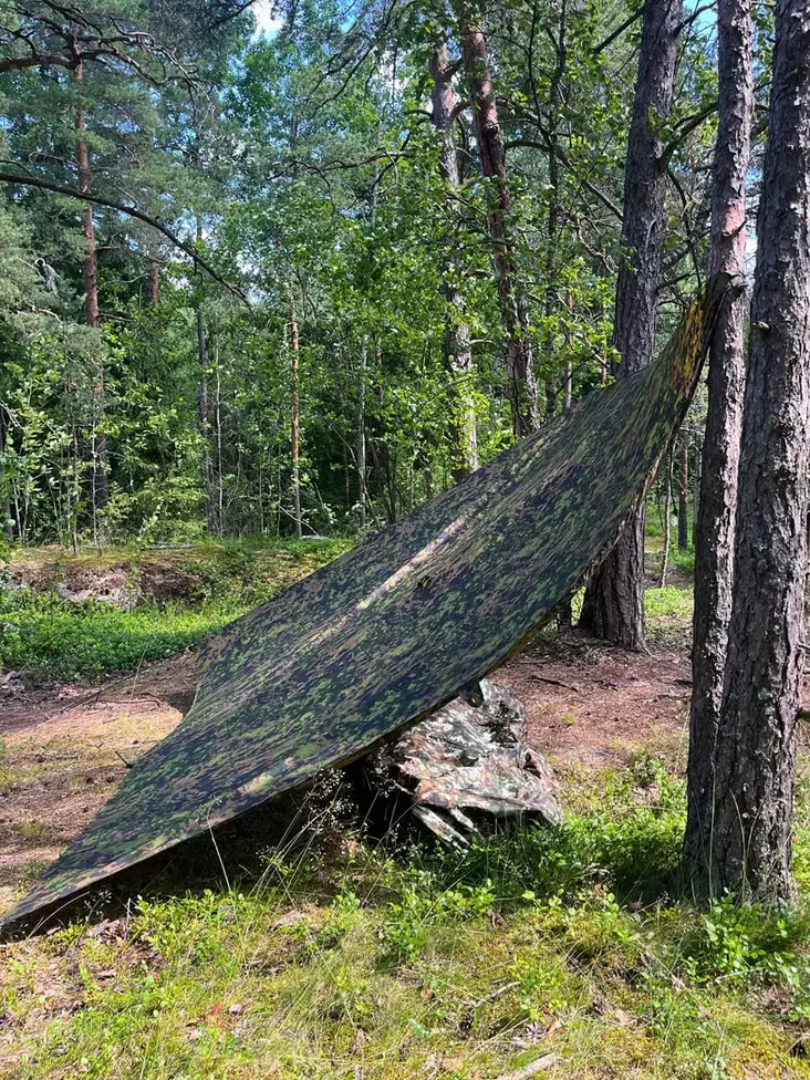 M05 Tactical® Camouflage Tarp – Lightweight and Versatile Shelter, Forest Pattern - Tarp and Tent Fabrics - 22011 - 1