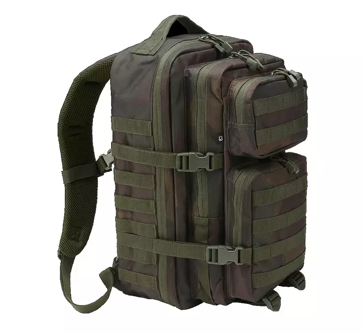 Brandit Assault Pack, Large, Dark Woodland - Backpacks - 8008-281 - 1