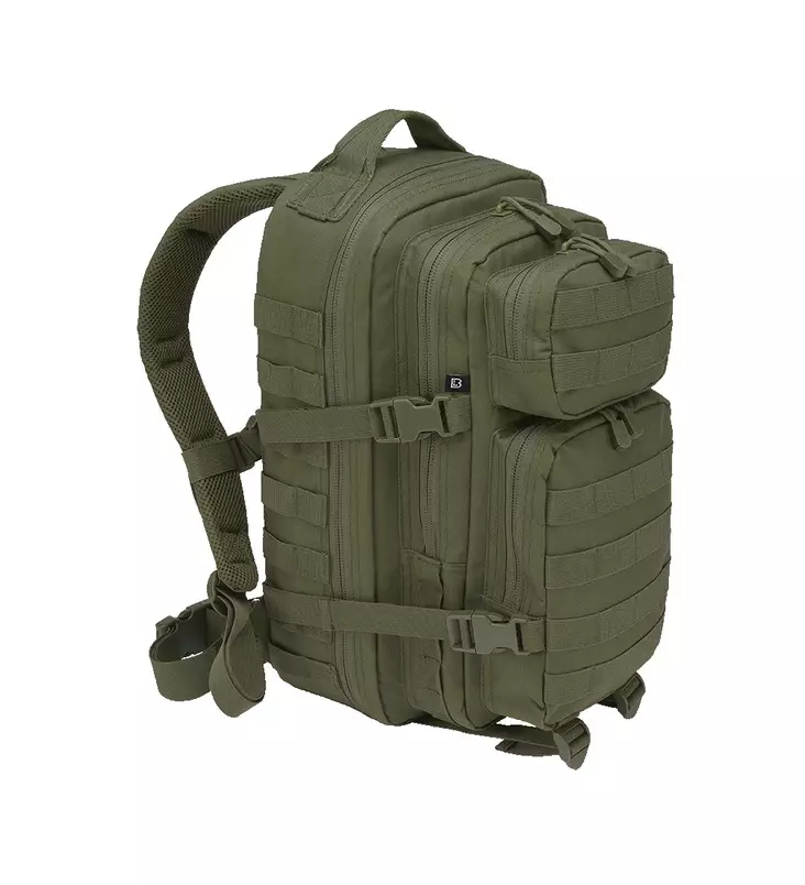 Brandit Assault Pack, Small, Olive Green - Backpacks - 8007-1 - 1