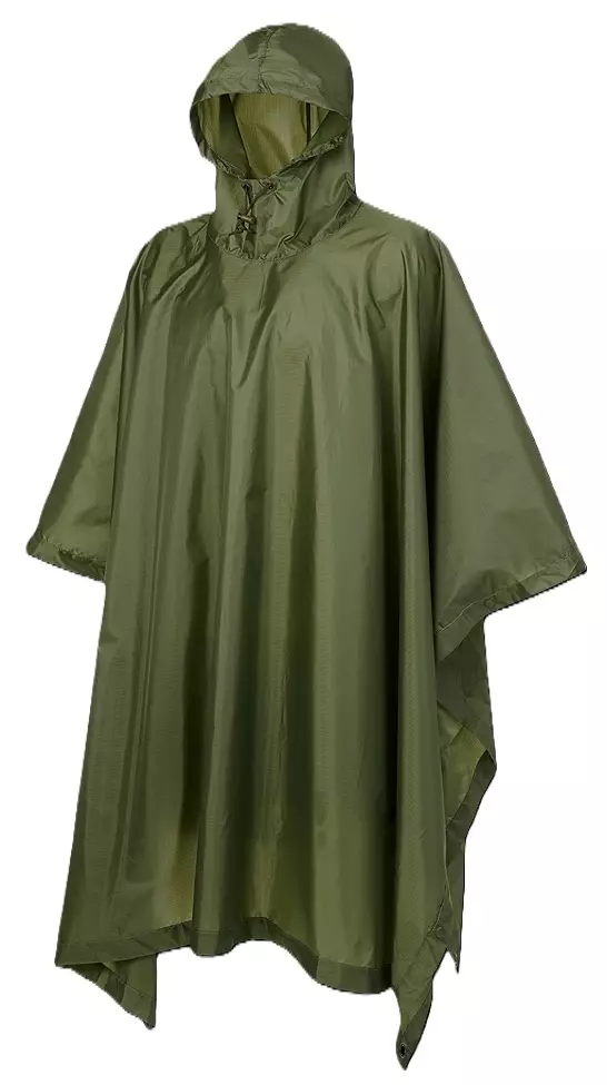 Brandit Rain Poncho, Ripstop, Olive Green - Rain Ponchos - 3169-1 - 1
