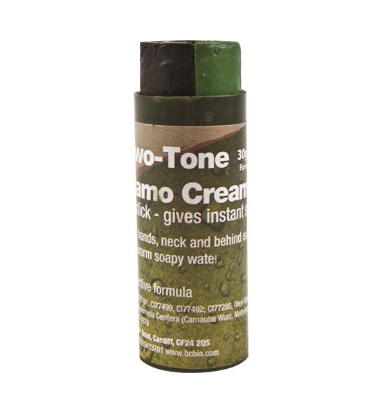 British Camouflage Cream in Tube, 30g, Black/Green - Camouflage Paints - 463111 - 1