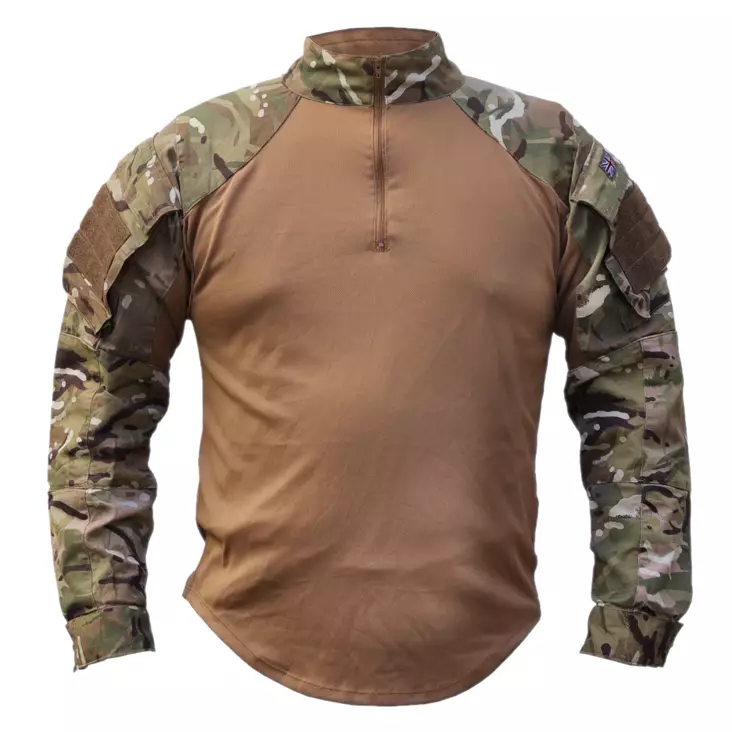 British Under Body Armour Combat Shirt (UBACS), MTP, Brown, Surplus - Tactical Shirts - 602270-S-1 - 1