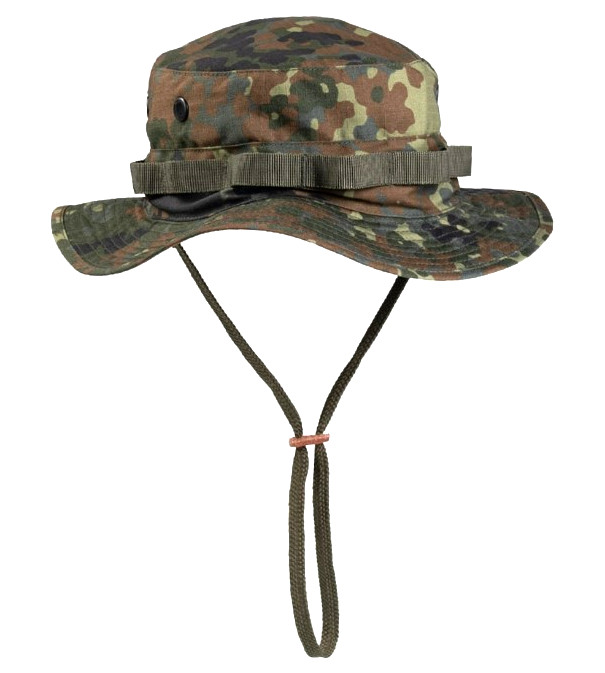 Wide Brim Hat US GI Boonie Ripstop, Flecktarn - Wide-Brimmed Hats and Boonie Hats - 12323021 - 1