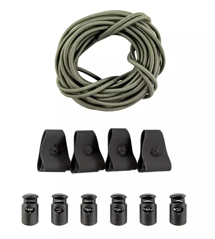 Tasmanian Tiger Bungee Cord Set, Olive Green. - Materials - 7346-331 - 1