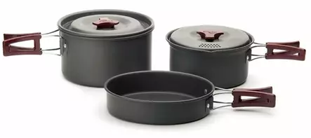 Fire-Maple FEAST FMC-202 Cooking Set, 6 Pieces - Camping Cookware - FMC-202 - 1