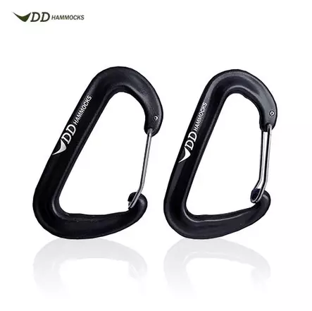 DD Carabiner 2 pcs, Black - Climbing and Carabiners - DD-KABK2 - 1