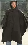 Rain Poncho US Ripstop Fabric, Black, Mil-Tec - Rain Ponchos - 10630002 - 2