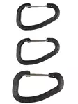 Wildo Carabiner Set of 3, Black - Climbing and Carabiners - 15920102 - 2