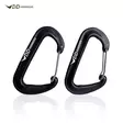 DD Carabiner 2 pcs, Black - Climbing and Carabiners - DD-KABK2 - 1