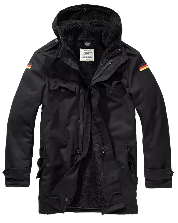 Brandit BW Parka, Black - Parks and Anoraks - 3137-2 - 1