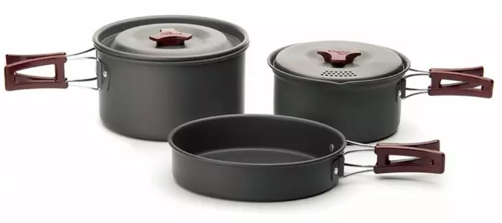 Fire-Maple FEAST FMC-202 Cooking Set, 6 Pieces - Camping Cookware - FMC-202 - 1
