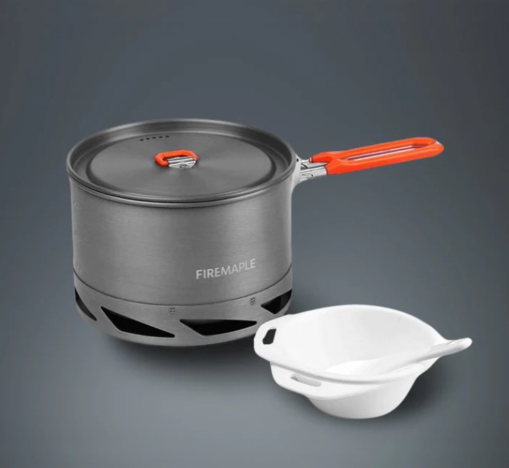 Fire-Maple FEAST K2 Pot with Heat Exchanger 1.5 Liters - Camping Cookware - FMFEASTK2 - 1