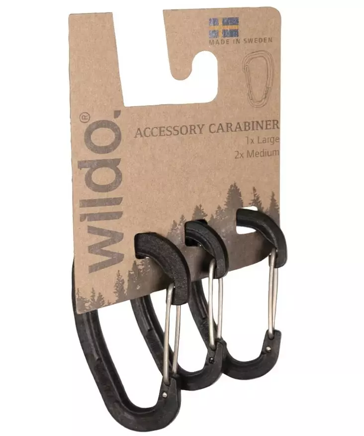 Wildo Carabiner Set of 3, Black - Climbing and Carabiners - 15920102 - 1