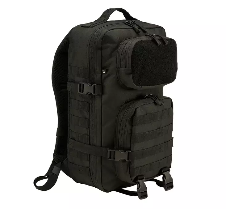 Brandit Assault Pack Patch Backpack, Large, Black - Backpacks - 8098-11002 - 1