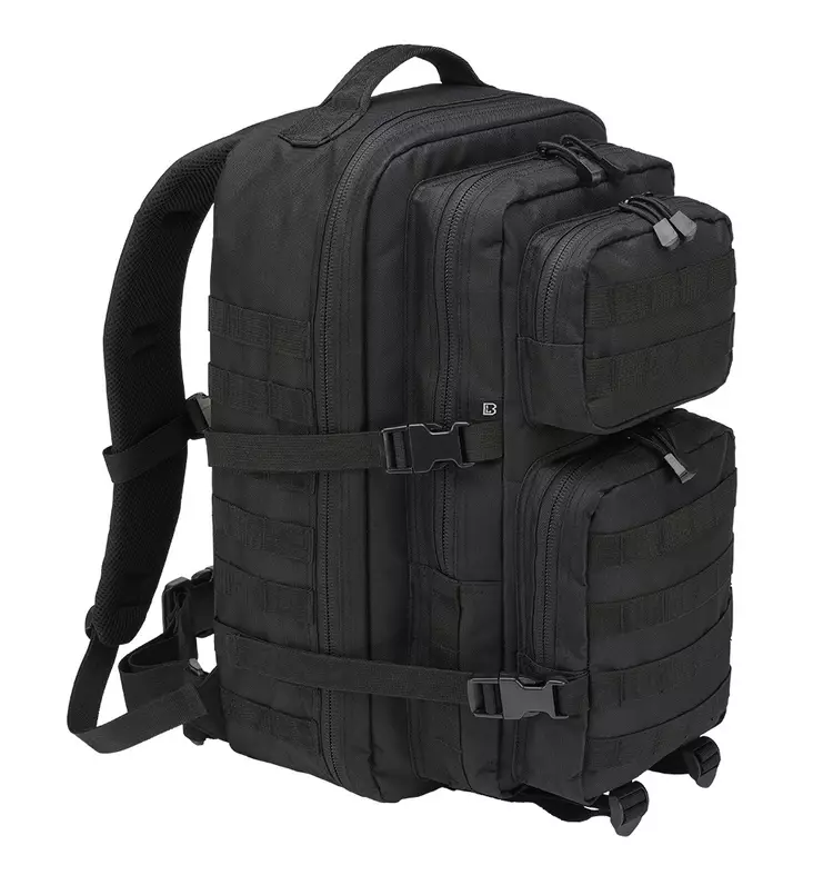 Brandit Assault Pack Backpack, Large, Black - Backpacks - 8008-2 - 1