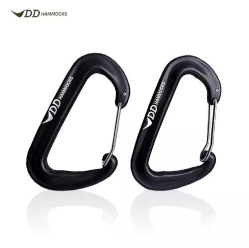 DD Carabiner 2 pcs, Black - Climbing and Carabiners - DD-KABK2 - 1